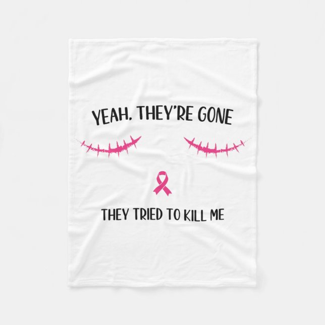 Post Mastectomy Surgery Recovery Breast Cancer Sur Fleece Blanket (Front)