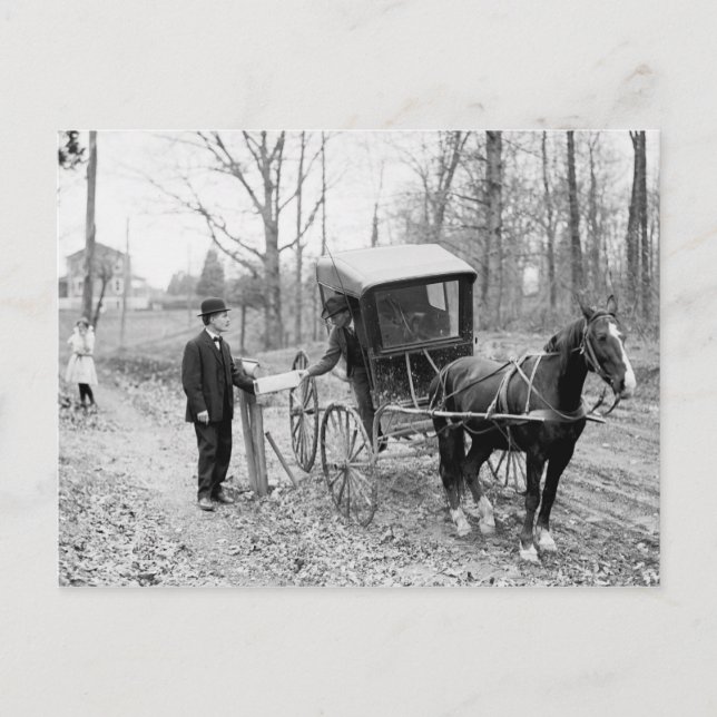 Post Office Department Parcel Post Postcard (Front)