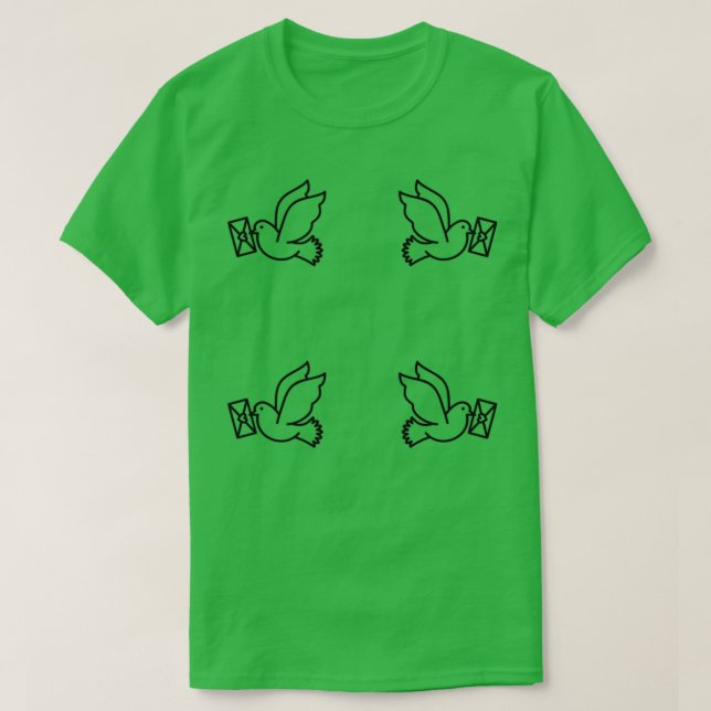 Post Pigeon Dove 3 T-Shirt (Design Front)