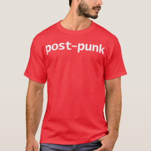 Post Punk Typography White Text T-Shirt