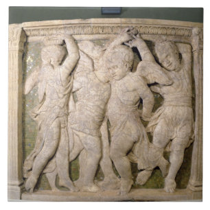 Post-restoration panel No.IV from the exterior pul Tile