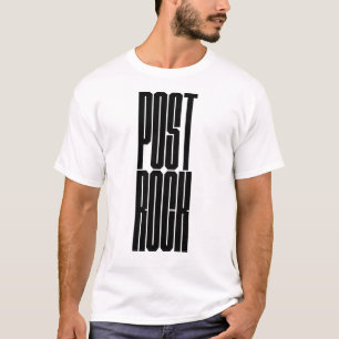 Post Rock bold typography logo T-Shirt