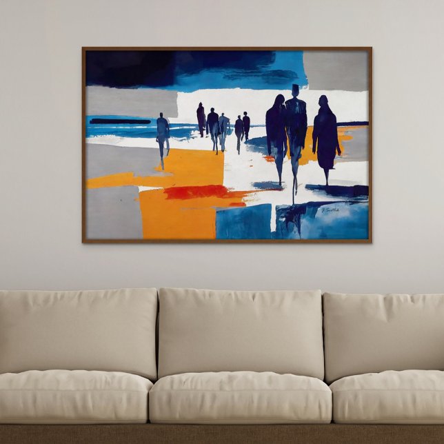 Post-Storm Wanderers – Abstract Figures Poster (Post-Storm Wanderers – Abstract Figures)