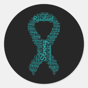 Post-traumatic Stress Disorder Awareness Month Tea Classic Round Sticker