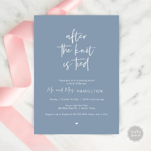 Post wedding Brunch, After the knot is tied Invita Invitation