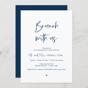 Post wedding Brunch, Brunch with the newlyweds Inv Invitation