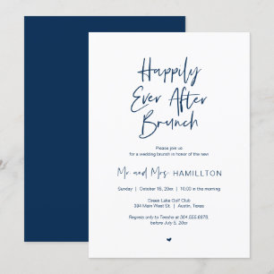 Post wedding Brunch, Happily Ever After Brunch Inv Invitation