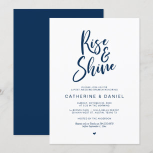 Post wedding Brunch, Rise and Shine Invitation