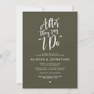 Post Wedding Brunch, Rustic Cottage Celebration Invitation