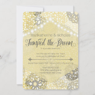 Post Wedding Flowers & Lights Party Invitations