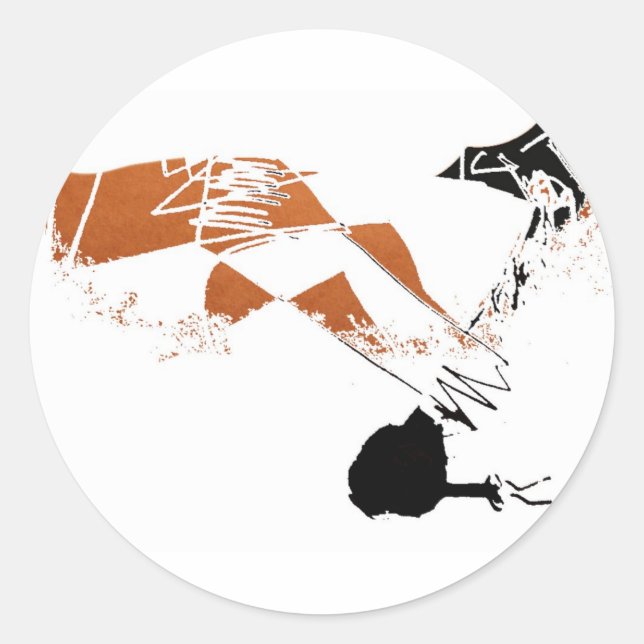 POST WORK CLASSIC ROUND STICKER (Front)
