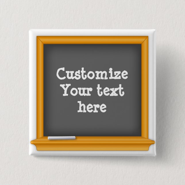 Post Your Message 15 Cm Square Badge (Front)