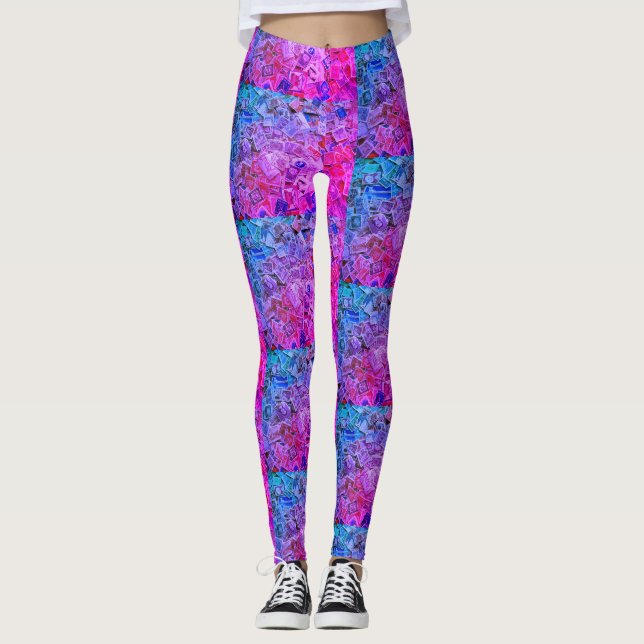 POSTAGE STAMP COLLECTION MIAMI LEGGINGS (Front)
