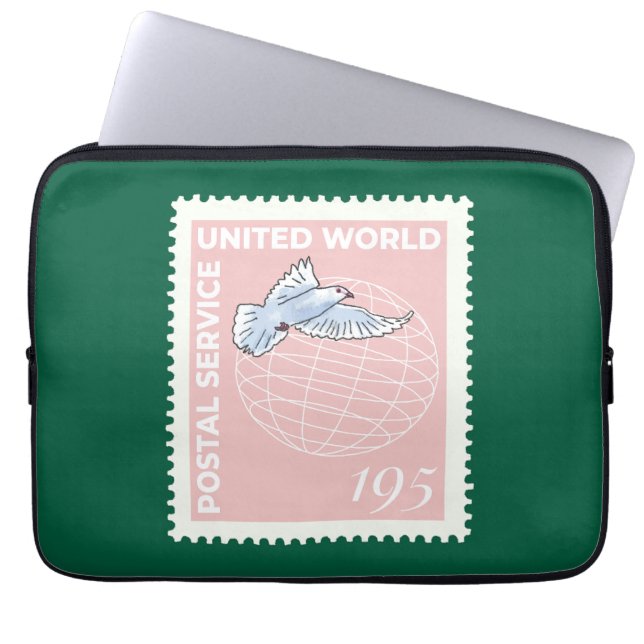 Postage stamp -  laptop sleeve (Front)