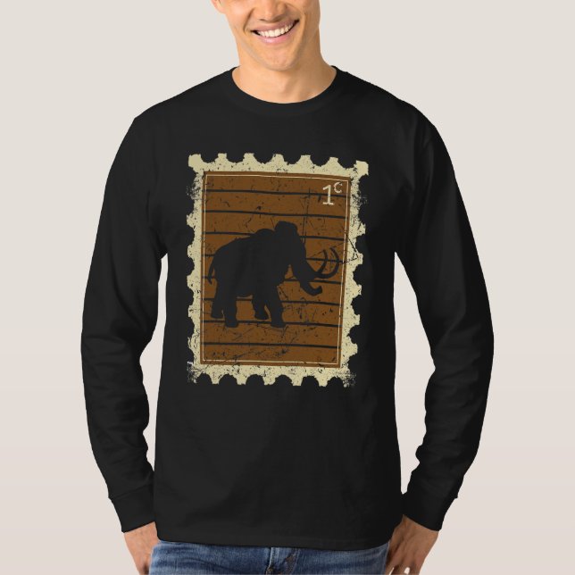 Postage Stamp With A Mammoth T-Shirt (Front)