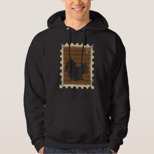 Postage Stamp With A Squirrel Hoodie
