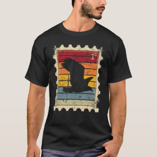 Postage Stamp With A Sunset Eagle T-Shirt