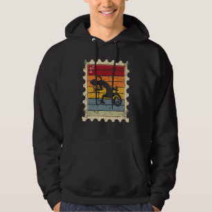 Postage Stamp With A Sunset Gecko Hoodie