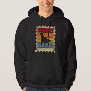Postage Stamp With A Sunset Gull Hoodie