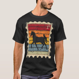Postage Stamp With A Sunset Horse 5 T-Shirt