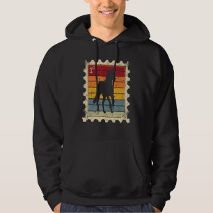 Postage Stamp With A Sunset Horse Hoodie