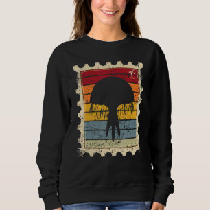 Postage Stamp With A Sunset Jellyfish Sweatshirt