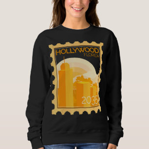 Postage Stamp With Sunset In Hollywood Sweatshirt