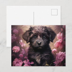 Postal Card Dog Garden