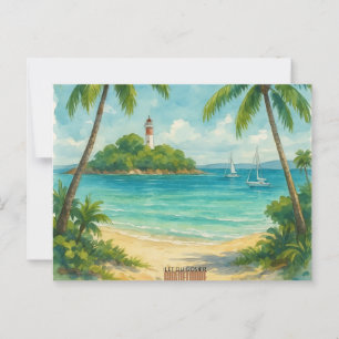 Postal card Ilet of Gosier - Guadeloupe