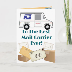 Postal Carrier Thank You - Folded Thank You Card