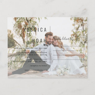Postal De Invitación Simple and modern minimalist Invitation Postcard