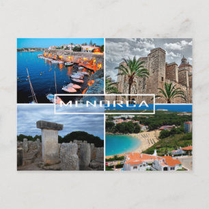 postal de la isla de Menorca - Minorca Postcard