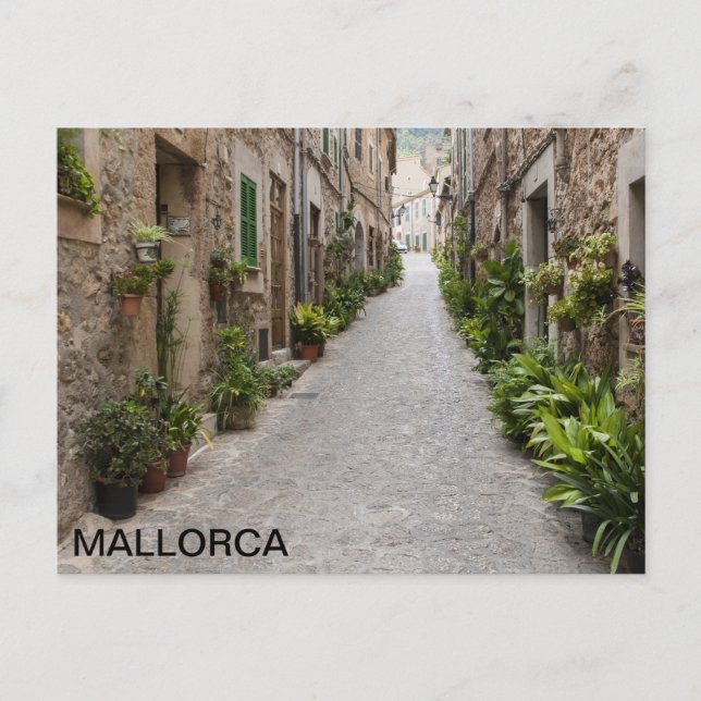 postal del pueblo de Valldemossa, en Mallorca Postcard (Front)