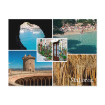 postal fotomontaje de Mallorca - Majorca