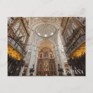 postal interior mezquita de Córdoba en España Postcard