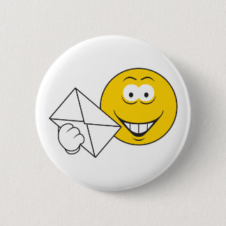 Postal Mailman Face 6 Cm Round Badge