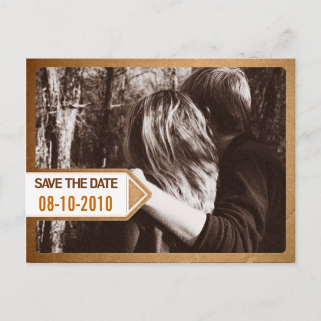 Postal Notice Save the Date Card (Front)