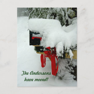 Postal Route New Address Winter Announcement