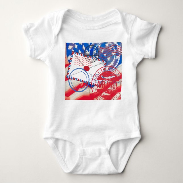 Postal Service Baby Bodysuit (Front)