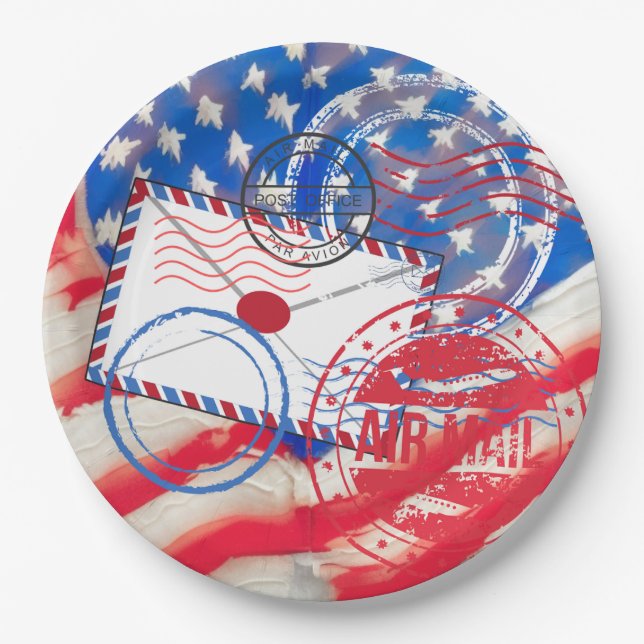 Postal Service Paper Plate (Front)