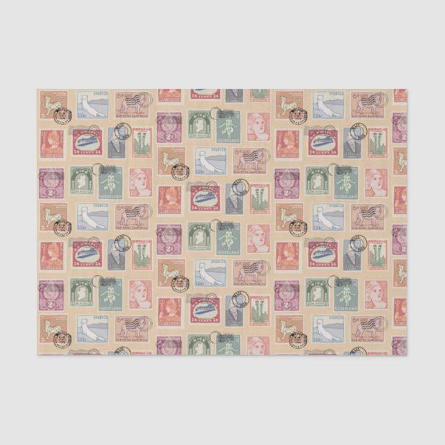 Postal Stamps  Tissue Paper (Front)