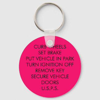 POSTAL VEHICLE SAFE PARKING KEY RING