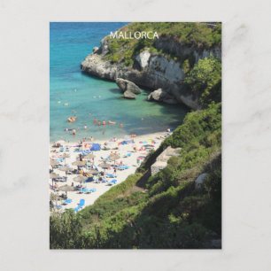 postal vertical Calas de Mallorca Postcard