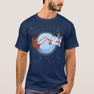 Postal Worker Christmas Mail Truck Funny Mailman T-Shirt