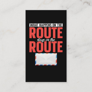 Postal Worker Funny Mail Carrier Business Card