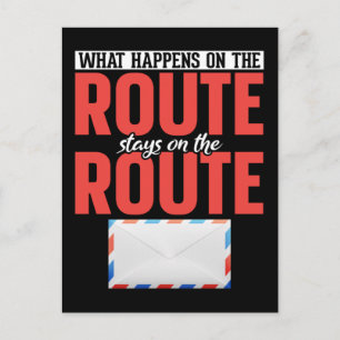 Postal Worker Funny Mail Carrier Postcard