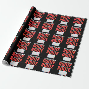 Postal Worker Funny Mail Carrier Wrapping Paper