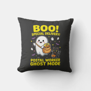 Postal Worker Ghost Mode Halloween Design_1 Cushion