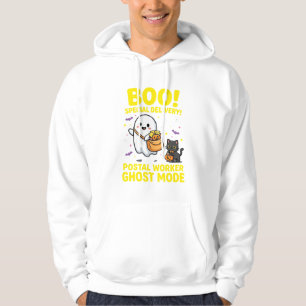 Postal Worker Ghost Mode Halloween Design_1 Hoodie