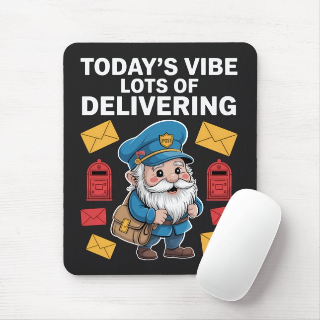 Postal Worker Gnomes Mail Mouse Pad (With Mouse)